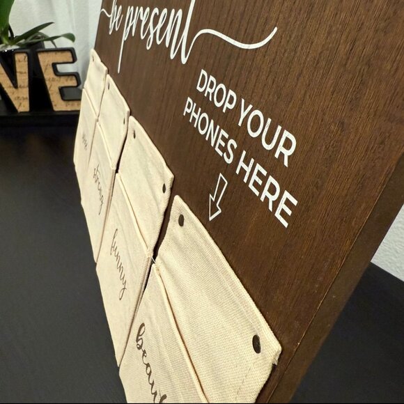 Be Present Wood Cell Phone Holder Board - Picture 4 of 7